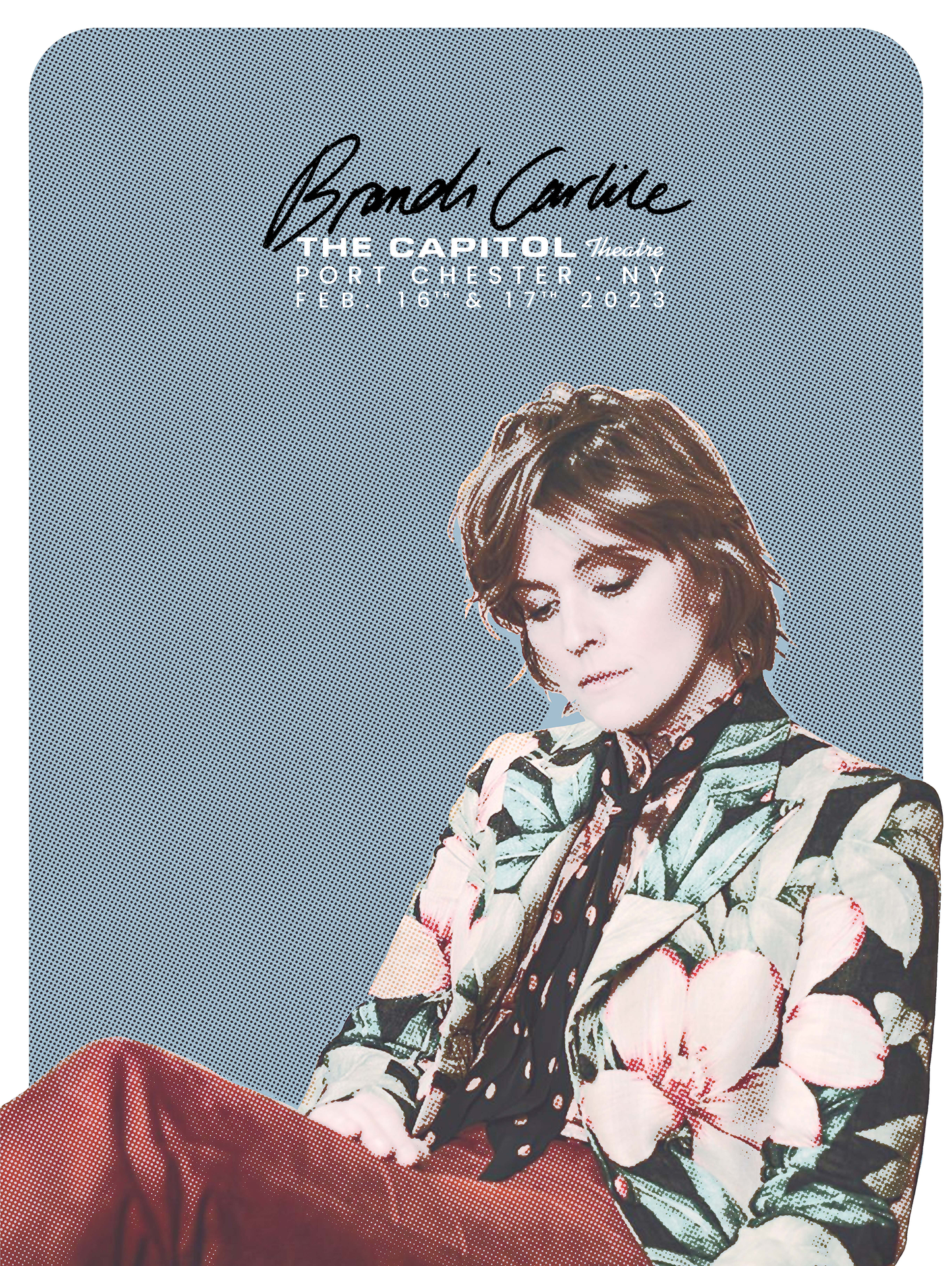 BRANDI CARLILE 2023 SCREEN-PRINTED POSTER